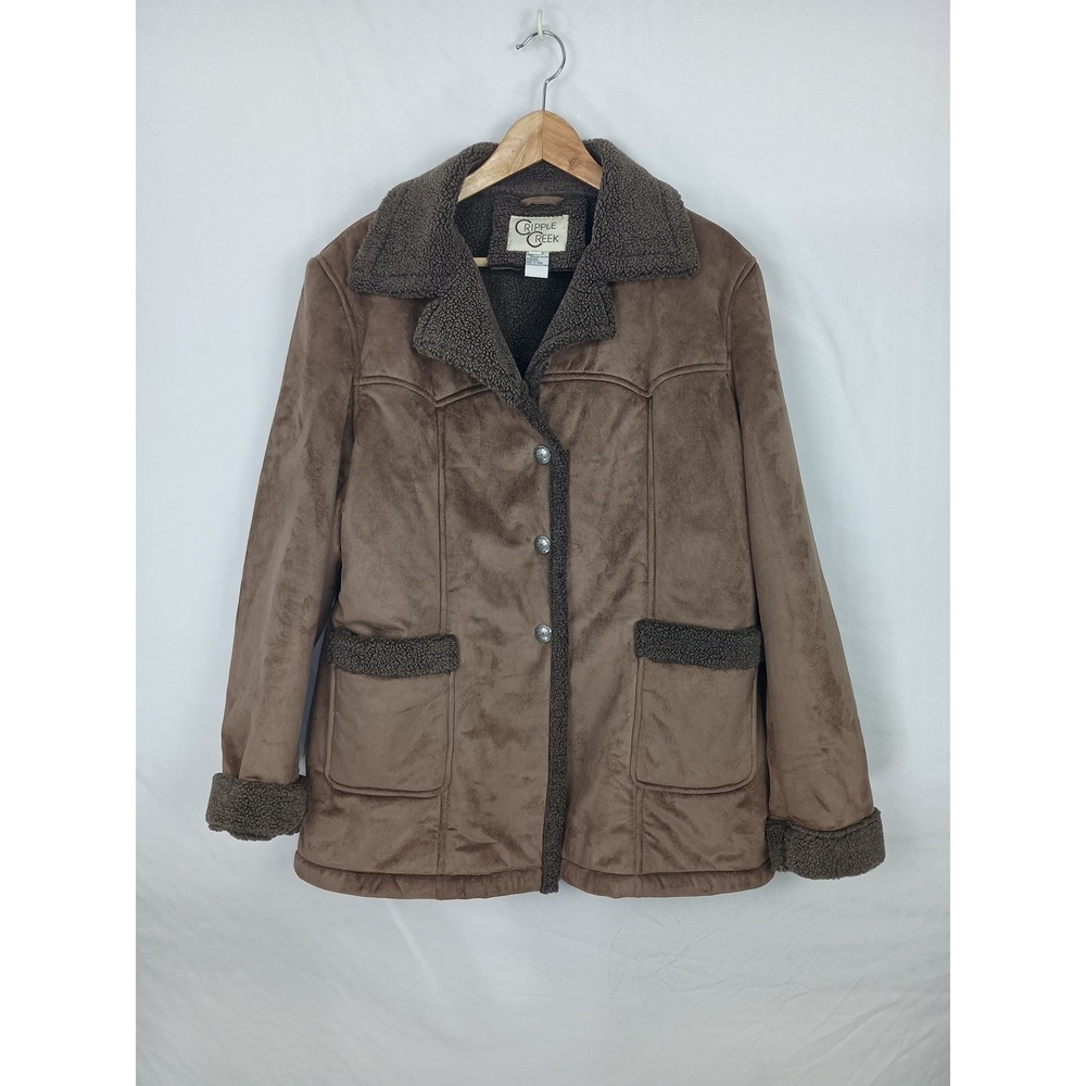 Cripple Creek Sherpa Lined Coat, Size XL Outdoor Lodgecore Western